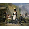 thumbnail image 2 of Anthonie Constantijn Govaerts 24x20 Gold Ornate Framed and Double Matted Museum Art Print Titled - The Camp Follower (1825 - 1827), 2 of 4