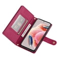 thumbnail image 3 of GANGXUN Étui en Cuir à Rabat pour Xiaomi Redmi Note 12 4g - Long et Court, design wallet, 3 of 5
