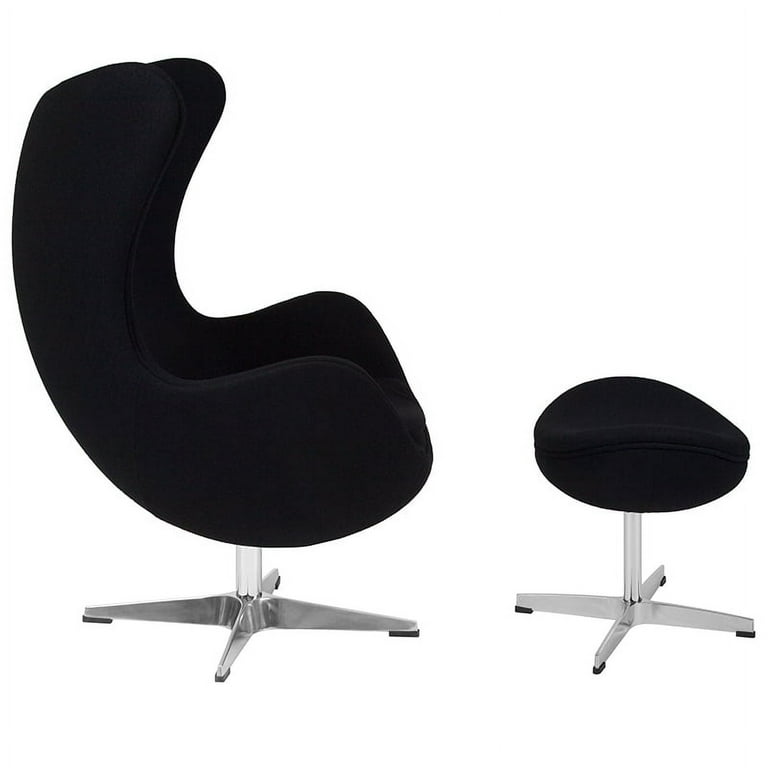 Black swivel egg chair sale