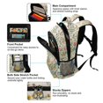 thumbnail image 5 of FORMRS Unisex Backpack Elementary School Travel Bookbag with Reflective Stripes, Colorful Wildflowers, 5 of 7