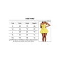 thumbnail image 6 of hirigin Women Summer Mini A-line Dress Solid Color Low-Cut Sleeveless Sling Dress Front Cross Bandage Short Corset Dress, 6 of 6