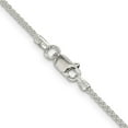thumbnail image 2 of Diamond2Deal Collier Chaîne Spiga Ronde en Argent Sterling 925 1.5 mm pour Femmes 30 Pouces, 2 of 5