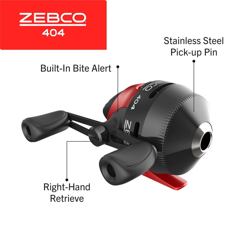 4 pack) Zebco 404 Spincast Reel and Fishing Rod Combo, 5-Foot 6