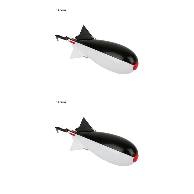 sweethay Alimentador de cohetes de pesca de carpa de 14cm y 19cm, bomba de Spod grande, señuelo flotante, soporte de cebo, comederos de cohetes de Type5 NO5 sweethay CBP172112