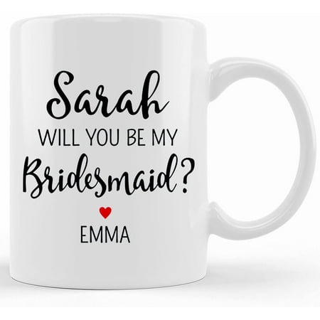 

Asking Bridesmaid Proposal Will You Be My Bridesmaid Gift Best Friend Bridesmaid Invite Wedding Party Proposal Bridal Party Bridesmaid Mug Ceramic Novelty Coffee Mug Tea Cup Gift Pres