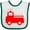 White and Green, variant on Inktastic Cute Red Firetruck Boys or Girls Baby Bib