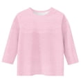 thumbnail image 4 of Cethrio Girls T Shirts, Casual Summer Crew Neck Solid Color 3/4 Sleeve Tops Pink Size 7-8, 4 of 4