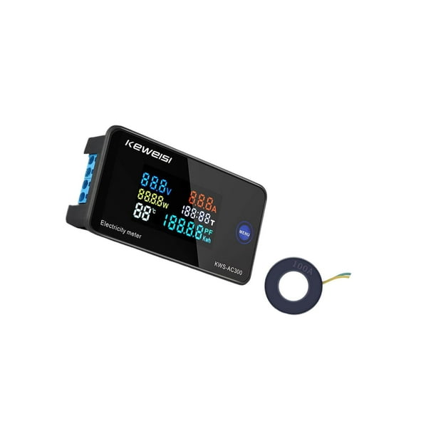 Electricity Meter Digital Ampermeter Voltmeter Timing Usage Electricity