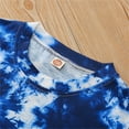 thumbnail image 6 of Odeerbi Kids Two-piece Set Toddler Boys Summer Tie-Dyed Outfits Baby Print Short Sleeve Clothes Set Multicolor, 6 of 9