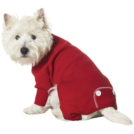 Thermal Dog Pajamas, Red