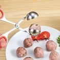 thumbnail image 3 of Moldeador de bolas de masa de acero inoxidable, máquina para hacer albóndigas, moldeador de rollos de arroz, herramienta de cocina para el hogar, diseño compacto, para cocinar en casa, moldeador de a, 3 of 7