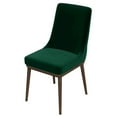 thumbnail image 3 of Grayson Mid-Century Modern Velvet Dining Chair in Green (Set of 2), 3 of 8