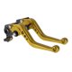 thumbnail image 1 of Palancas de freno y embrague cortas para Ducati Hypermotard 796 2010-2012, ajustables en 6 posiciones, palanca de freno de manillar de motocicleta de aleación de aluminio tono dorado sólido, 1 of 6