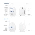 thumbnail image 3 of Monitorios para bebés con conversación bidirecional, monitor para bebés con audio, monitor para bebés con audio inalmbrico portátil de 2,4 GHz, monitor para niños, 3 of 7