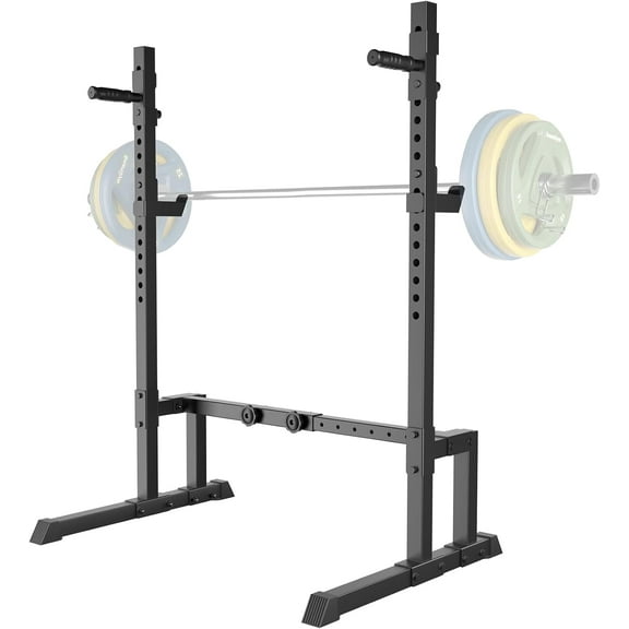 Barbell Rack Squat Stand Adjustable Bench Press Rack 550LBS Max Load Multi-Function Weight Lifting Home Gym Fitness