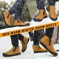 thumbnail image 6 of Snow Boots Mens Waterproof Winter Boots Fur Lined Warm Ankle Boots Zipper Closure Slip on Outdoor Boot Comfortable Walking Shoes, 6 of 6