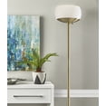 thumbnail image 5 of Jessica 300W Torchiere Floor Lamp in Brass, 5 of 5