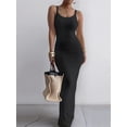 thumbnail image 4 of Women'S Summer Long Dress Casual Slip Slim Sleeveless Bodycon Maxi Dresses for Women Black XL, 4 of 7