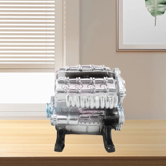 8 Cylinder Car Engine, Engine Model Unique Resin for Ornaments