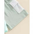 thumbnail image 6 of Bagilaanoe 2pcs Toddler Baby Boy Shorts Set Contrast Color Short Sleeve T Shirt Tops + Shorts 6M 12M 18M 24M 3T Kids Casual Summer Clothes, 6 of 7