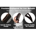 thumbnail image 4 of Dandruff Comb Fine Tooth Scalp Comb for Dandruff Removal & Lice Prevention - Brown Scalp Detox Comb for Women/Men/Kids, 3-in-1 Massager Brush with Detox & Hair Cleansing Tool for Gentle Care, 4 of 9