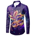 thumbnail image 5 of ChaoLingNeng Mens Party Shirt Red,Men Casual Long Sleeve Autumn Winter Carnival 3D Printed Shirts Fashion Top Blouse Shirts,Carnival Printed Fashion Blouse, 5 of 5
