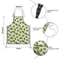 thumbnail image 3 of Cartoon Tractors Green Beige Pattern Kids Aprons for Girls and Boys,Adjustable Neck Strap Toddler Aprons for Kids Cooking Baking, 3 of 6