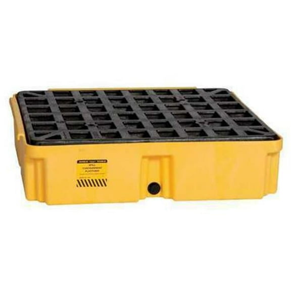 Eagle Mfg Spill Platform,w/Drain,15 gal.,1 Drum 1633D