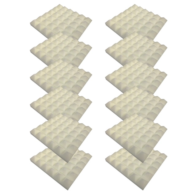 12PC Self-adhesive DIY Sound-absorbing Sponge Board Sound Insulation Sponge