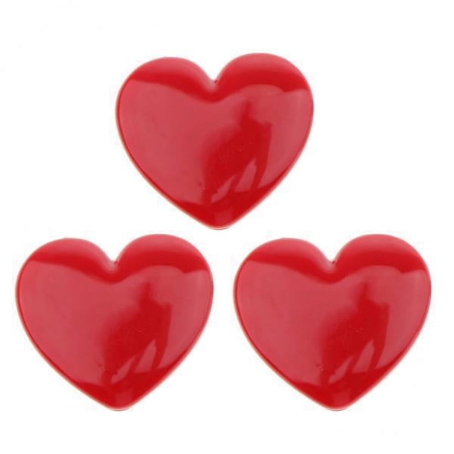 Bunblic 5x Empty Makeup Cosmetic Makeup with Mirror for Eyeshadow Highlight Concealer Blusher, Gorgeous Heart Shape Design 5 Pcs
