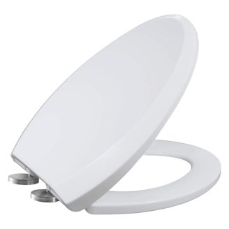 WinZo UF080 18.25" U-Shape Toilet Seat With Soft Close & Quick Release - White, Heavy Duty, For Elongated Bowls