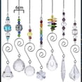 thumbnail image 2 of Juego de 7 atrapasueños de cristal arcoíris, cadena de cuentas de cristal Fengshui, colgante para ventana, fiesta en el jardín, 2 of 5