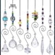 thumbnail image 2 of Juego de 7 atrapasoles de cristal arcoíris con cadena de cuentas de vidrio Fengshui para colgar en la ventana, jardín y fiesta, 2 of 5
