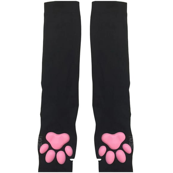Kawaii Cat Paw Mittens Gloves Cute Soft 3D Toes Beans Fingerless Gloves Cat Claw Paws Pads Sleeves Cat Cosplay Accessories