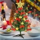 thumbnail image 4 of 20"/50cm Tabletop Xmas Tree, Artificial Mini Christmas Pine Tree With Led String Lights & Ornaments (xmas Tree), 4 of 5