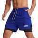 thumbnail image 1 of Gym Short Con Licra Deportiva 2 En 1 Correr Calidad Asrv Bk, 1 of 8