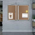 thumbnail image 3 of Tamperproof Lockable Noticeboard Class 1 Aluminium Framed 36x24 Inches, 3 of 11