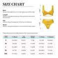 thumbnail image 6 of Wukai Yellow Lemon Women's Bikini Set Two Piece,wimsuit High Waisted V Neck Twist Front Adjustable Spaghetti Straps Bathing Suit-Small, 6 of 7