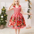 thumbnail image 1 of Vestido De Estilo Navideño Para Niñas, Vestido De Línea A Con Patrón De Dibujos Animados, Disfraz De Personaje De Cuento De Hadas Para Cosplay, Ropa Para Niños Para Fiestas De Halloween, Promociones D, 1 of 4