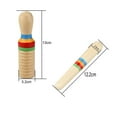 thumbnail image 2 of Crow Sounder en Bois Coloré Guiro en Bois Jouet Musical pour Enfants Instrument de Persussion, 2 of 7