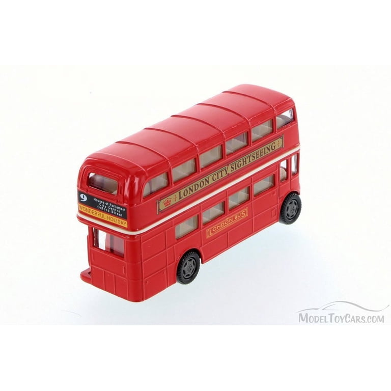 London Routemaster Double Decker Bus, Red - Motor Max 76002D