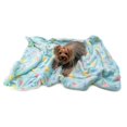 thumbnail image 2 of Klippo KBLNK077L Ultra Plush Colorful Hearts Blanket, Pink - Large, 2 of 5