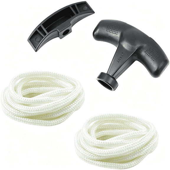 MISSMILE Pull Cord Rope 4.75Ft Compatible with Generator Pull Cord Replacement Parts Recoil Starter Rope Handle 145Cm 4.2Mm Rope Handle