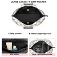 thumbnail image 3 of White Highland Cow Leaf Pattern Travel Tote Bags for Women Carry On,Large Weekender Bags for Women Travel,Multi Functional Duffle Bag for Work,Shopping,Sports, 3 of 5