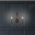 thumbnail image 2 of Beaumont Lane Contemporary 2-Light Metal Wall Sconce in Bronze, 2 of 7