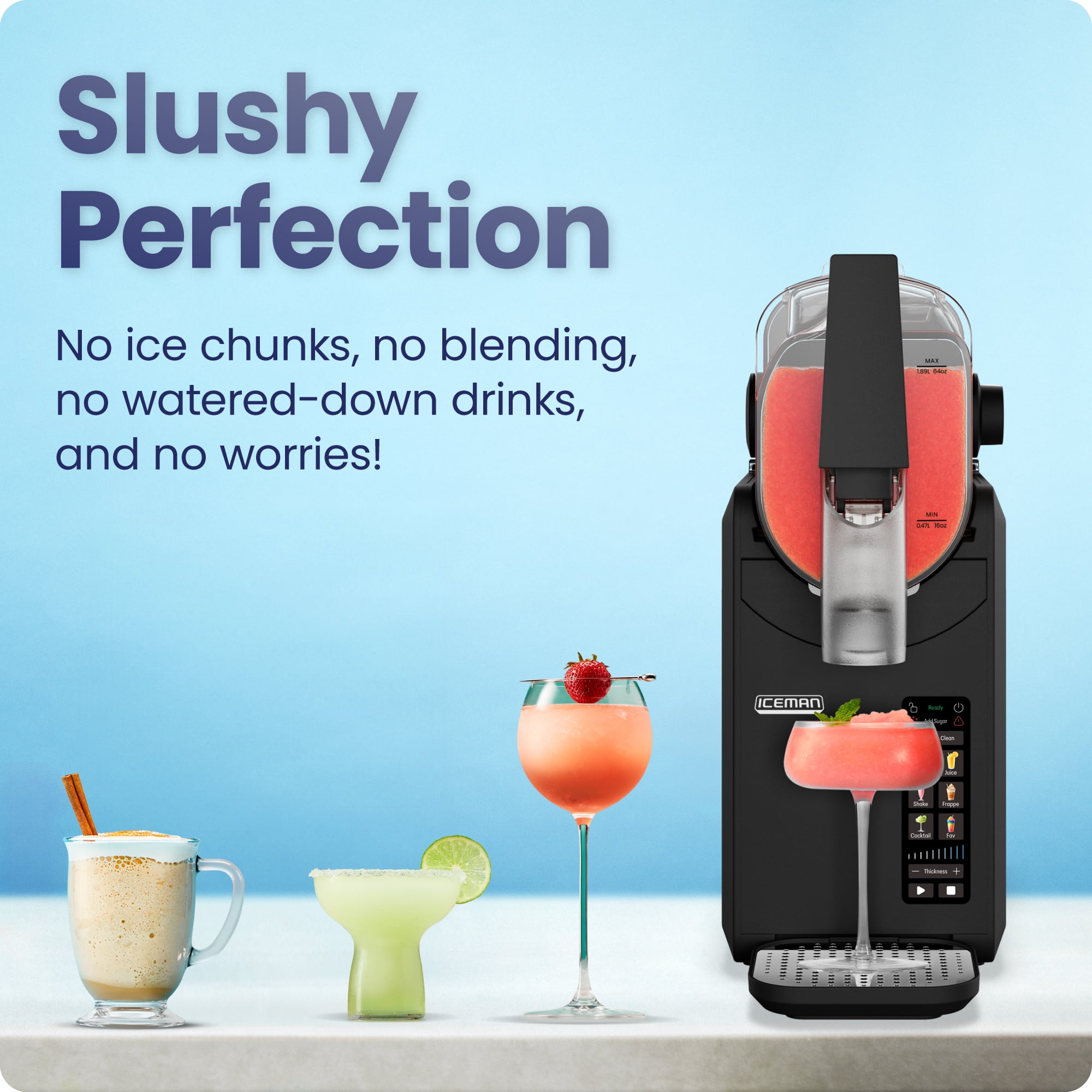 Iceman by Chefman Slush-Ease MAX 90oz Slushy Maker with Touch