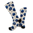 thumbnail image 7 of Halloween Socks Funny Halloween Pumpkin Novelty Crazy Crew Socks for Men Women Casual Athletic Breathable Mid Calf Anti Slip Socks Blue, 7 of 7