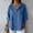 Sky Blue, variant on YHAJDS Women's T-Shirts Solid Color V Neck 3/4 Sleeve Relaxed Fit Casual Everyday Top