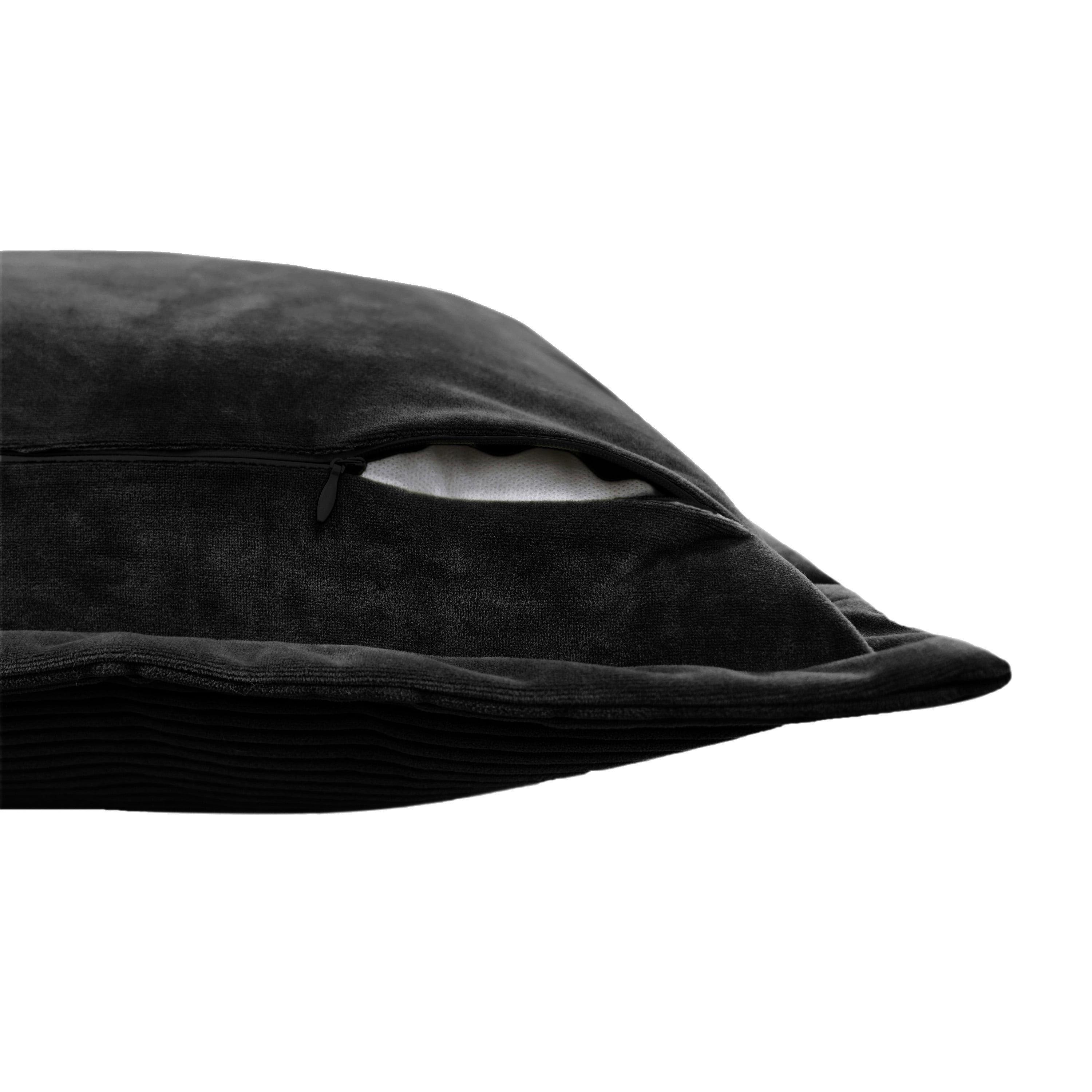 Mainstays Cord Vel 18" 2pk Blk Covers Only