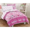 thumbnail image 1 of Dream Factory Magical Princess Ultra Soft Microfiber Girls Comforter Set, Pink, Twin, 1 of 5